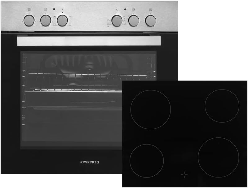 Respekta HS2000-33 Frameless Ceramic Hob 2 Zones Black