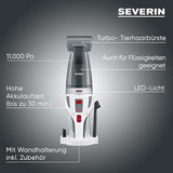 Severin Hv 7146 4-In-1 Cordless Handheld Vacuum Cleaner For Car Seats, Pet Hair And Liquids