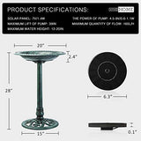 Vivohome Bird Bath With Solar Fountain - Durable & Bird-Friendly Design