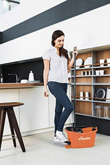Vileda Turbo Easywring & Clean Set - Mop & Bucket With Power Spinner