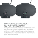 Severin Black Line Duo-Waffle Maker - Perfect Heart-Shaped Waffles