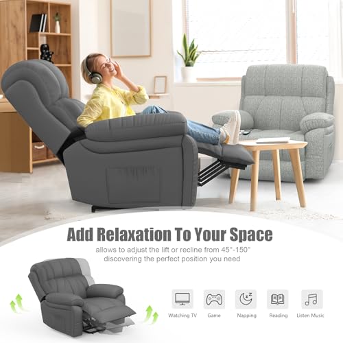 Yonisee Lift Chair Recliner With Massage & Heat For Ultimate Relaxation