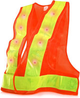 Kwmobile LED Light Safety Vest with 16 LEDs and Reflective Stripes