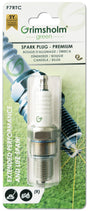 Grimsholm Spark Plug F7RTC - Resistor for Lawnmowers & Tractors