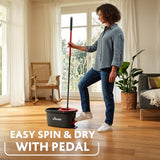 Vileda Easy Wring & Clean Spin Mop & Bucket Set | 130 Cm Handle | Hands-Free Wringing
