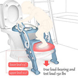 Growthpic Toddler Potty Training Seat With Step Stool Ladder - Adjustable & Foldable