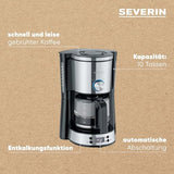Severin Typeswitch Ka 4826 Coffee Machine With Glass Jug - Programmable Brewing
