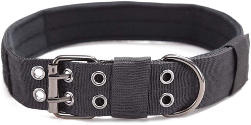 DaiHan Tactical Military Dog Collar - Adjustable Nylon Double D-Ring
