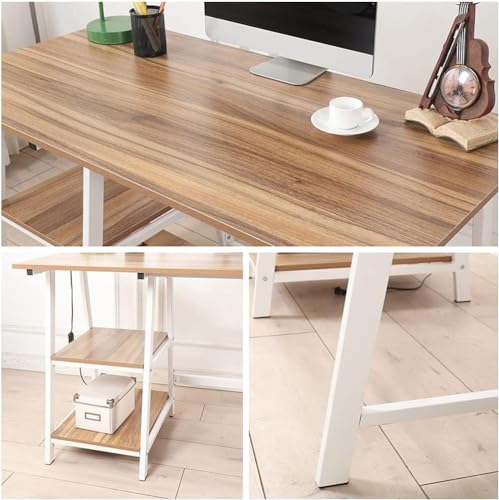 Sogesfurniture Computer Desk - Stylish Workstation With Ample Storage