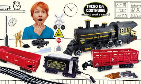 Liscianigiochi - I'M A Genius The Super Train Laboratory - Build Your Own Steam Train