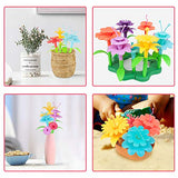 Cenove Toddler Flower Garden Building Toy With Carry Box - Educational Stem Fun