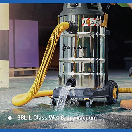 Vacmaster Wet And Dry Vacuum Cleaner 38L - Powerful 1600W Motor
