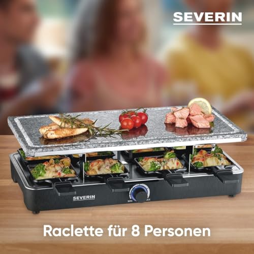 Severin Raclette Party Grill With Natural Grill Stone - Tender Grilling