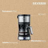 Severin Ka 4808 Compact Coffee Machine - 4 Cups Of Aromatic Coffee