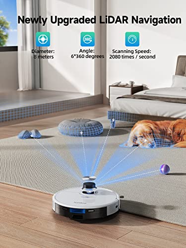 Honiture Robot Vacuum Cleaner Q6 Se - 3500Pa Suction Power & Self-Emptying