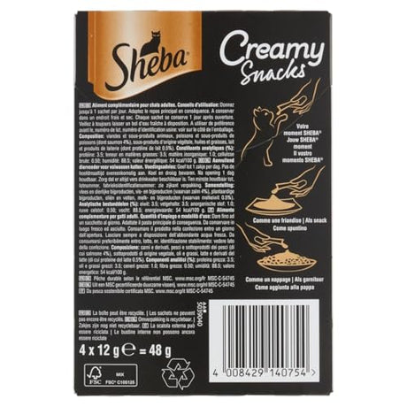 Sheba Creamy Salmon Snacks For Cats - Delicious Treats