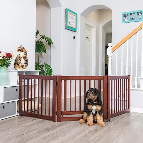 Primetime Petz 360 Configurable Freestanding Dog Gate With Door - Safe & Secure
