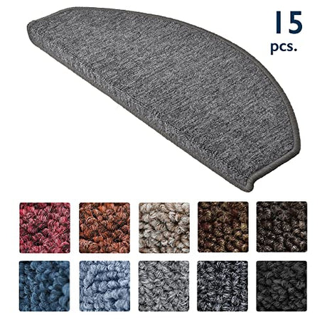 Beautissu Anti Slip Stair Carpet Treads - Safety & Noise Reduction