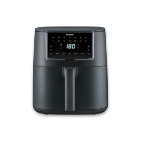 Severin FR 2462 Air Fryer in black with a large 7L basket and touch display