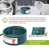 Petleso Heated Dog Water Bowl - Outdoor Use For All Pets