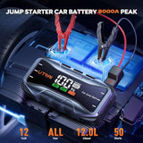 Utrai Jump Starter Power Pack 8000A - Reliable For All Gas & 12L Diesel