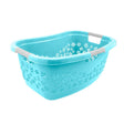 keeeper Ergonomic Laundry Basket in Aqua Blue with soft handles and air-permeable design