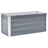 vidaXL Galvanised Steel Garden Planter, 100x40x45cm