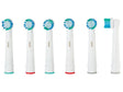 Nevadent 6 Replacement Toothbrush Heads with rounded DuPont bristles in green packaging