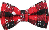 Aokoee Christmas Cat Collar With Bow Tie & Bell - Adjustable & Safe