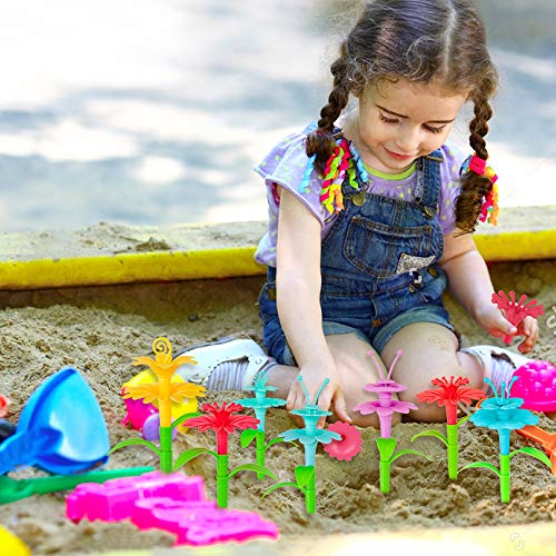 Cenove Toddler Flower Garden Building Toy With Carry Box - Educational Stem Fun