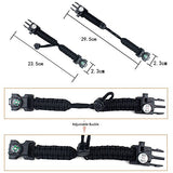 Manswill Adjustable Survival Bracelet With 20-In-1 Emergency Tools