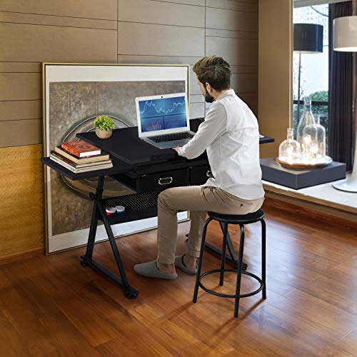 Yaheetech Drafting Table For Artists - Adjustable Height & Easy Angle