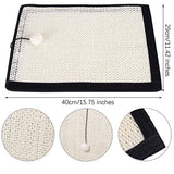 Wxoieod Cat Scratcher Mat - Natural Sisal - Multi-Use & Durable
