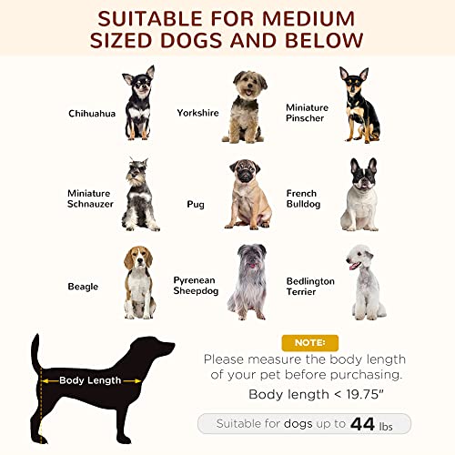 Pawhut Elevated Dog Bed With Canopy For Medium Dogs - Cool & Comfortable