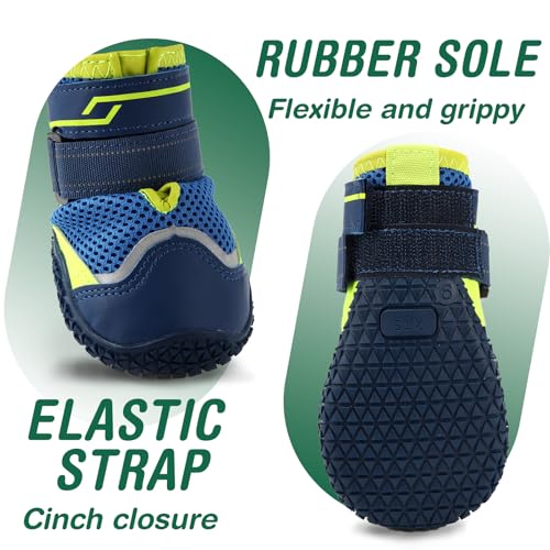 Aokown Dog Shoes - Breathable Booties For Large Dogs - Comfort & Style