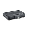 Severin Electric BBQ Grill 2200W with removable cast aluminum grill, perfect for indoor and outdoor cooking.
