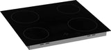 Respekta HS2000-33 Frameless Ceramic Hob 2 Zones Black