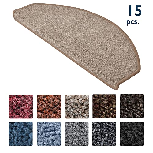 Beautissu Anti Slip Stair Carpet Treads - Safety & Noise Reduction