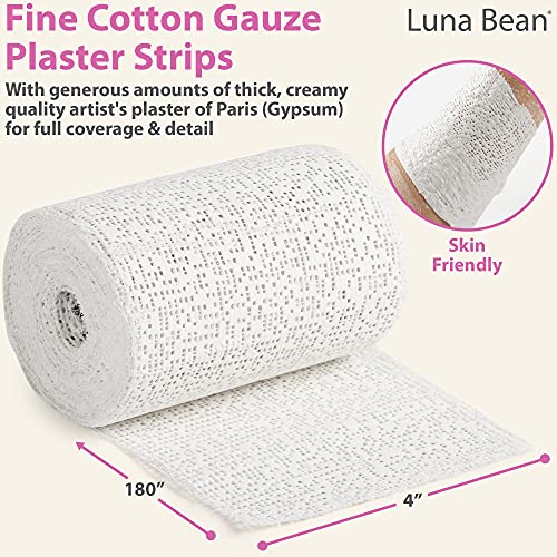 Casting Keepsakes Craft Wrap Plaster Cloth - 4'' X 180'' - Quick Setting