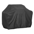 Heavy duty waterproof barbecue cover designed for outdoor grills, providing protection from rain and snow.