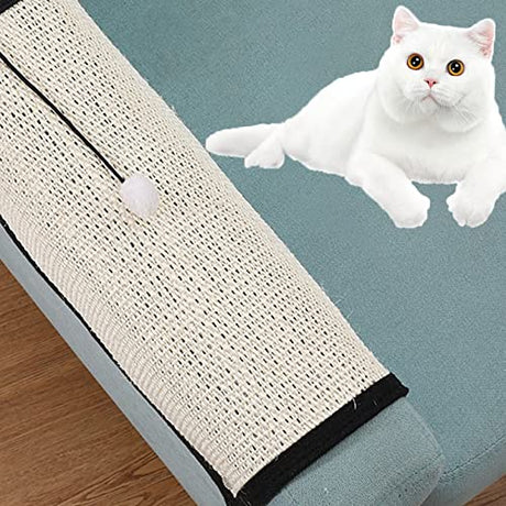 Wxoieod Cat Scratcher Mat - Natural Sisal - Multi-Use & Durable
