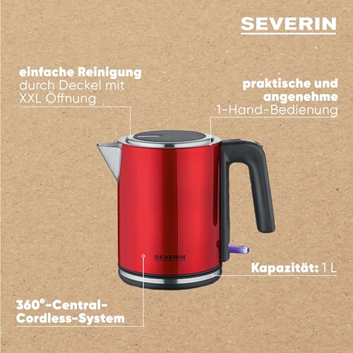 Severin Wk 3427 Electric Kettle With Limescale Filter & Xxl Opening