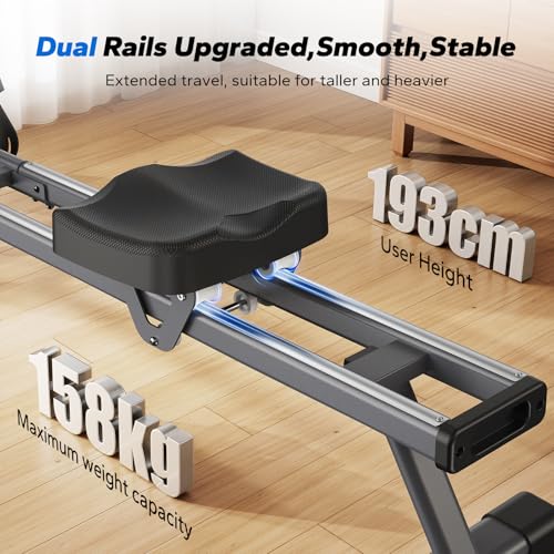 Merach Rowing Machine With App Compatibility & Quiet Resistance