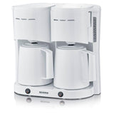 Severin KA 9314 Drip Coffee Maker in white with a 1L capacity
