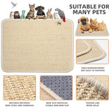 Uotey 2 Pieces Rabbit Scratcher Mat - Durable Sisal Pads For Cats & Bunnies