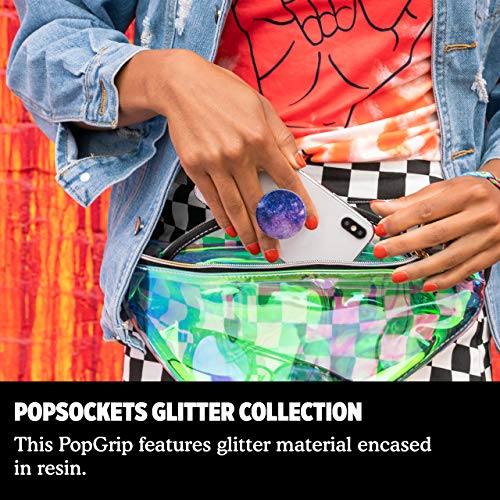 Popsockets Popgrip - Stand And Grip For Mobile Phones And Tablets - Glitter Nebula
