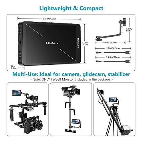 Neewer Fw568 5.5-Inch Camera Monitor For Canon, Nikon, Sony - Full Hd Clarity