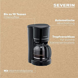 Severin Ka 4320 Filter Coffee Machine For 10 Cups With Permanent Filter