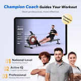 Merach Rowing Machine With App Compatibility & Quiet Resistance