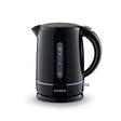 Severin 1.7L Electric Kettle in black with anti-limescale filter and flip-top lid
